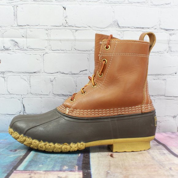 L.L. Bean Other - LL Bean Boots Brown Leather Duck Boots Size 7